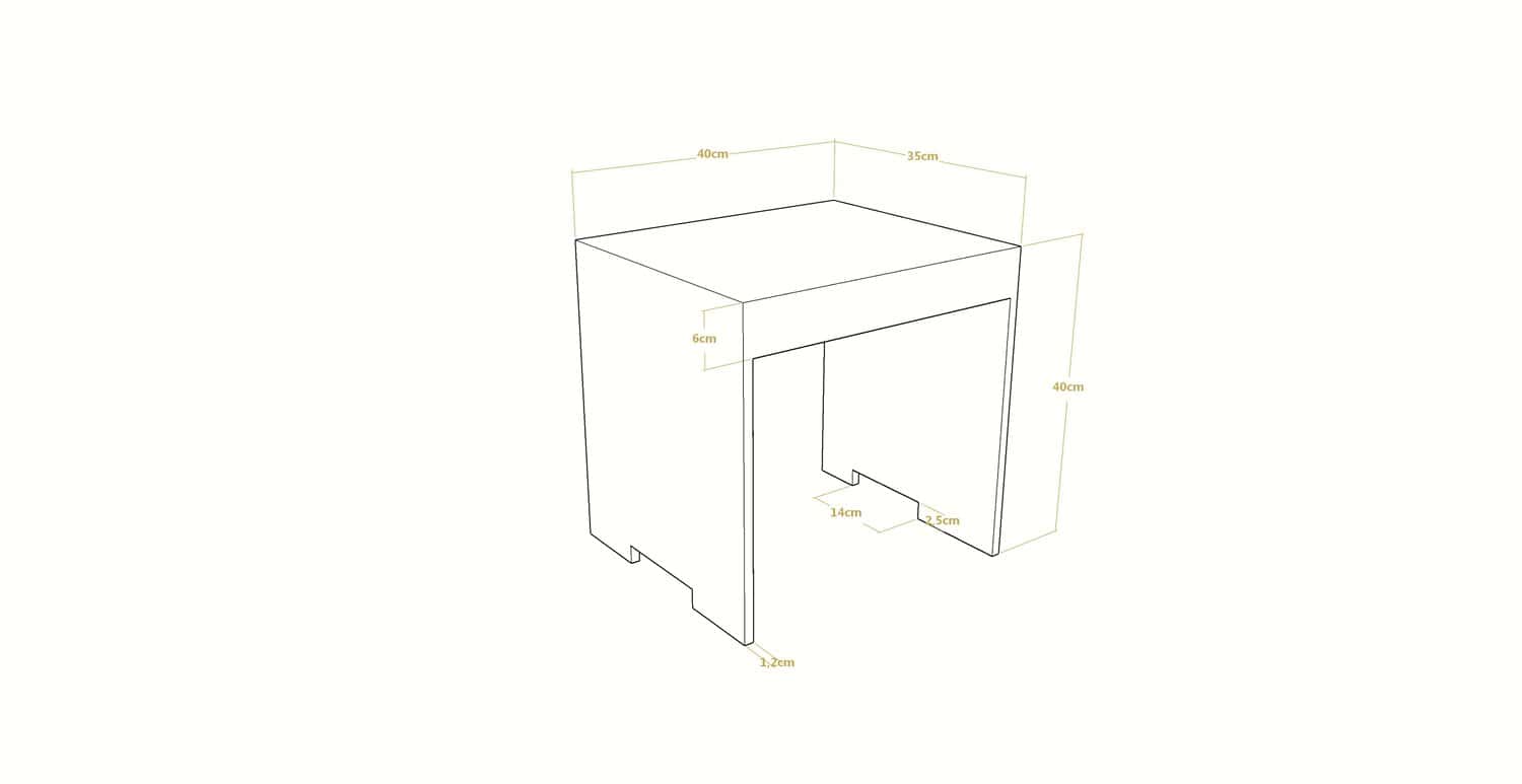 Solid Surface Corian® Sim® Bench - Image 7