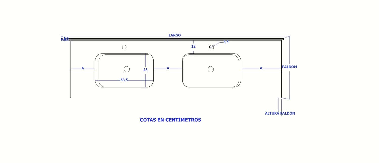 Encimera Solid Surface KAMI (doble) - Imagen 12