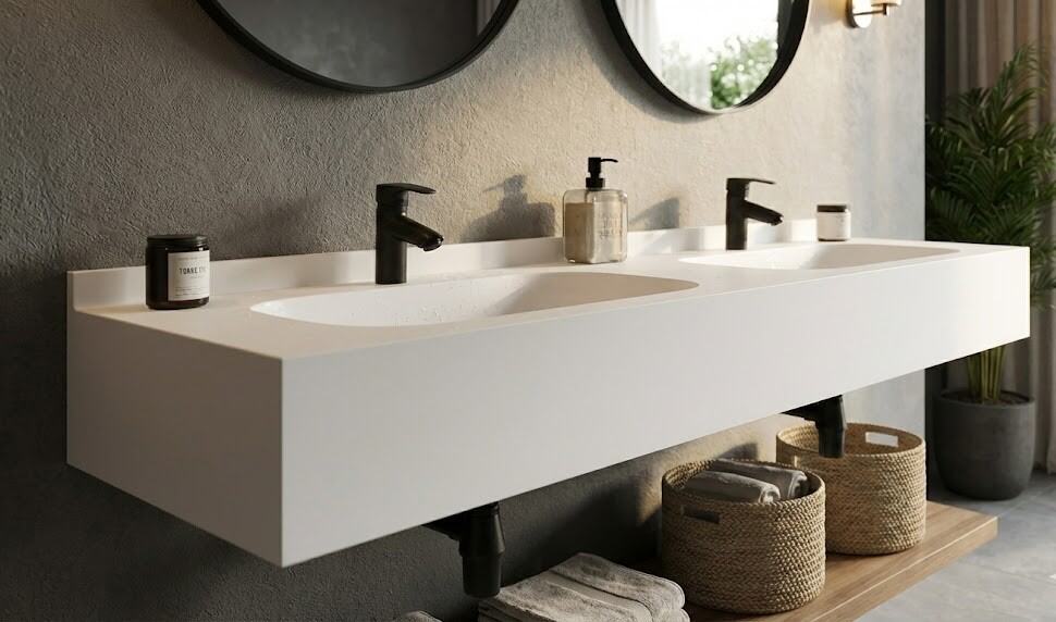 Encimera Solid Surface KAMI (doble)