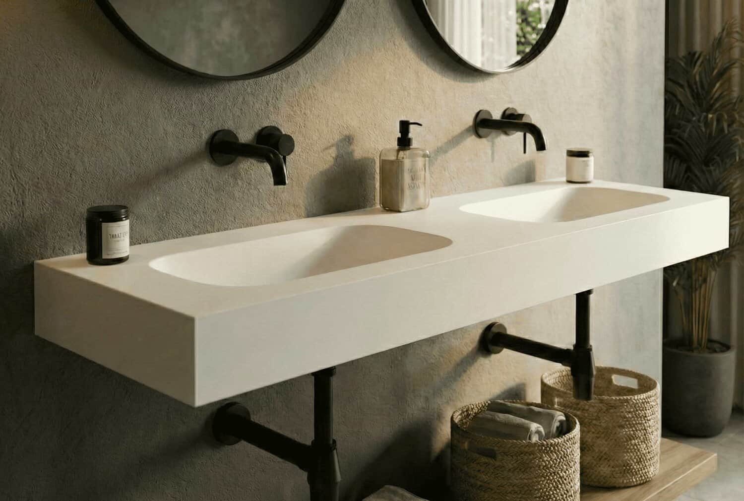 Encimera Solid Surface KAMI (doble) - Imagen 2