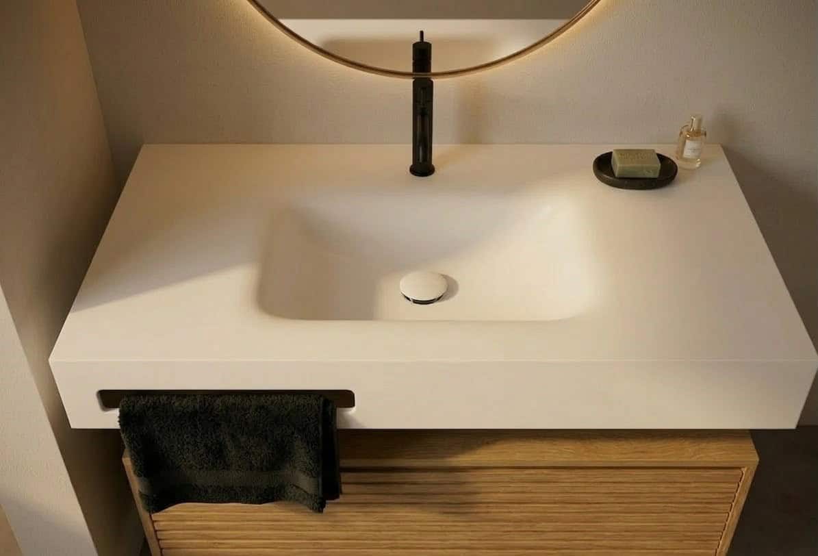 Lavabo Solid Surface Corian CRETA lll - Imagen 5