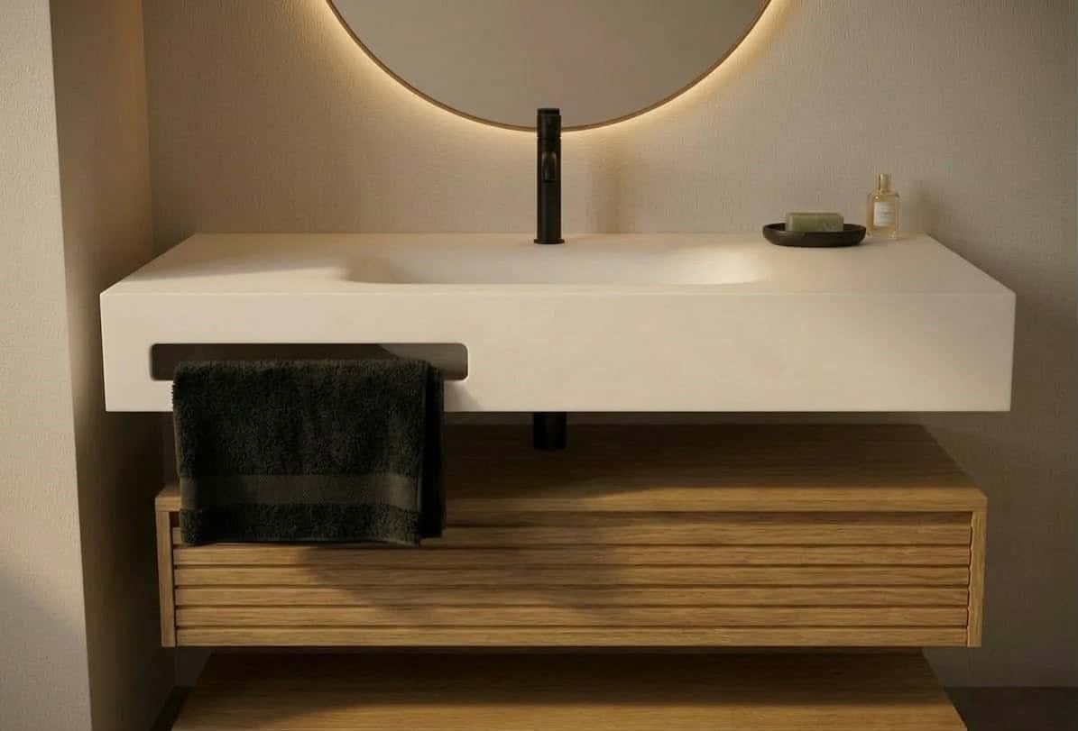 Lavabo Solid Surface Corian CRETA lll - Imagen 6