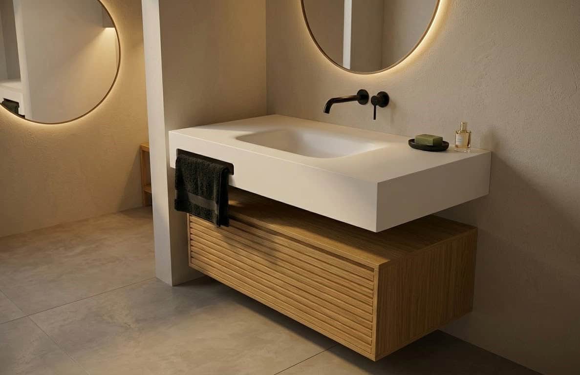 Lavabo Solid Surface Corian CRETA lll - Imagen 4