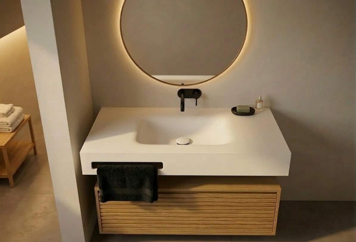 Lavabo Solid Surface Corian CRETA lll