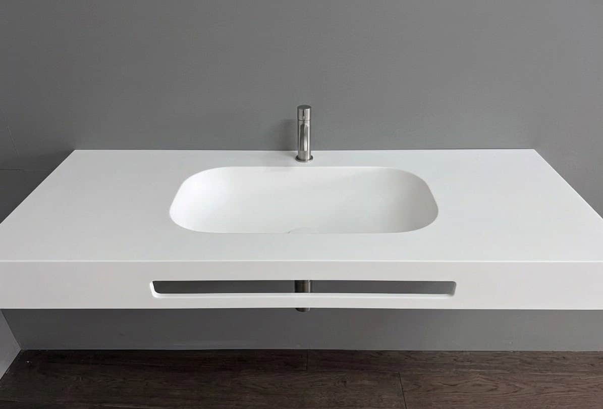 Encimera Solid Surface KAMI toallero - Imagen 5