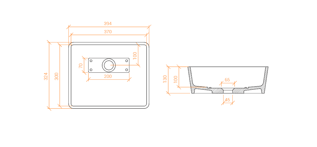 Lavabo Solid surface HONOR mini - Imagen 5