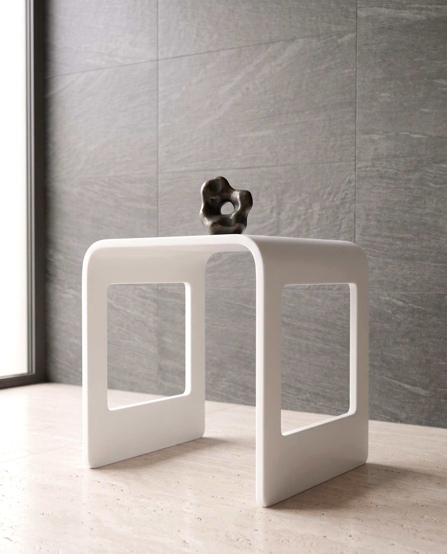 Banqueta Corian® Solid Surface HOLE - Imagen 6