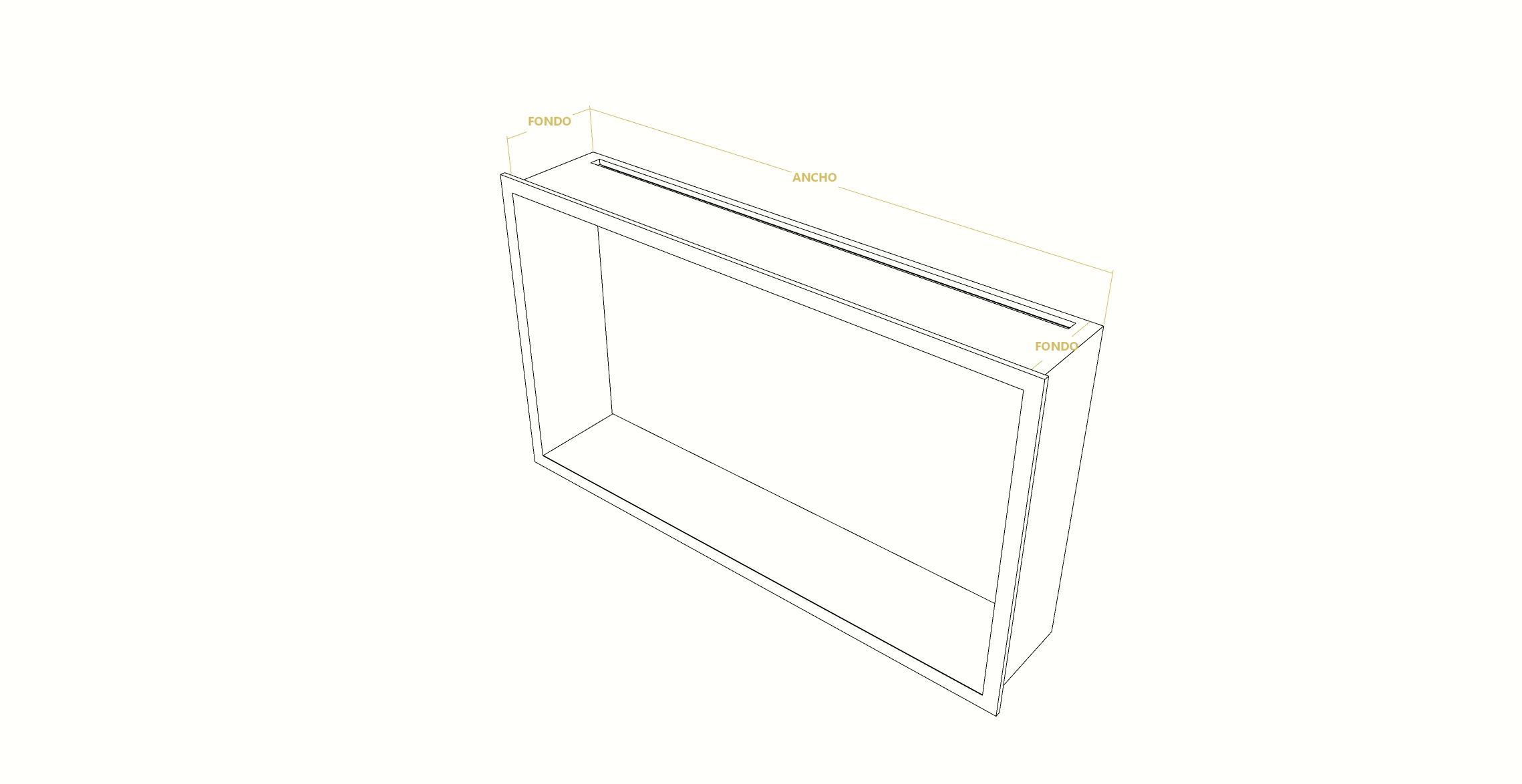 Hornacina con pestaña y LED | Corian® Glacier White - Imagen 10