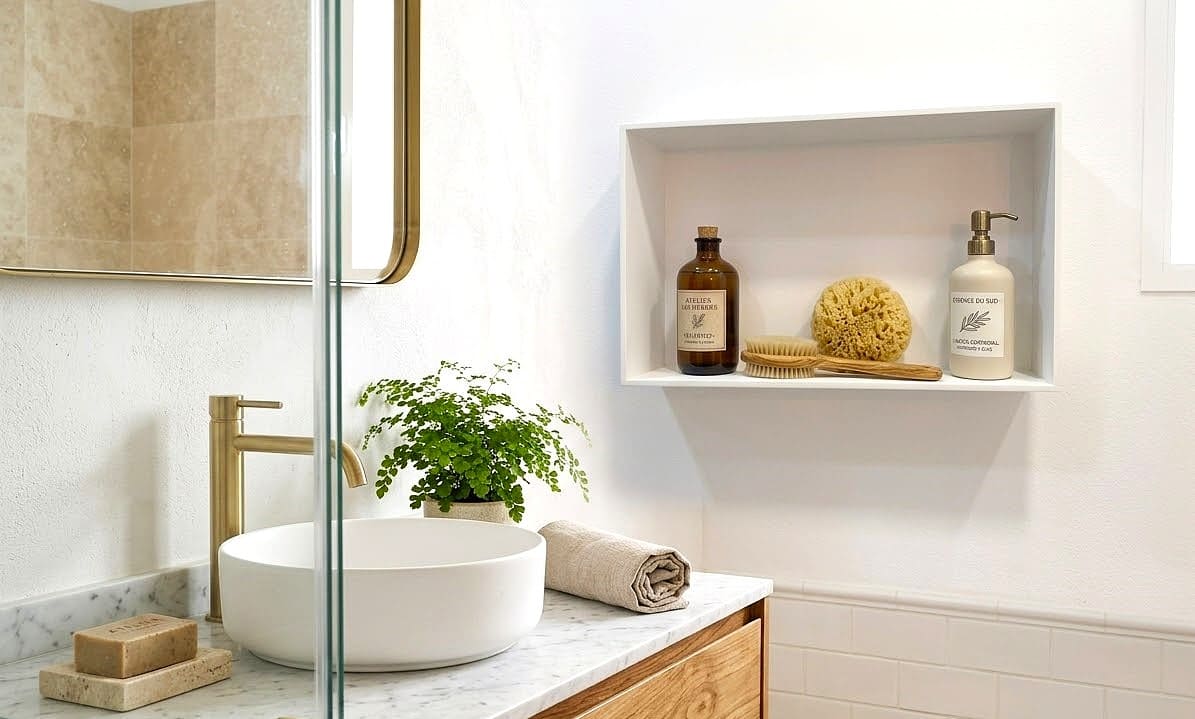 Hornacina de superficie | Corian® Glacier White - Imagen 2